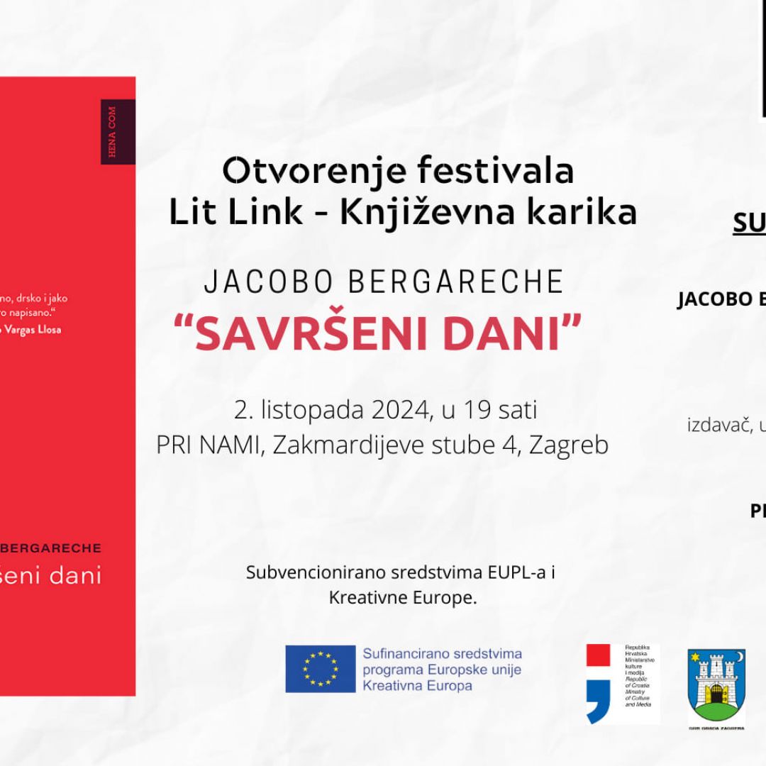 Predstavljanje knjige “Savršeni dani” Jacoba Bergarechea Predstavljanje knjige “Savršeni dani” Jacoba Bergarechea